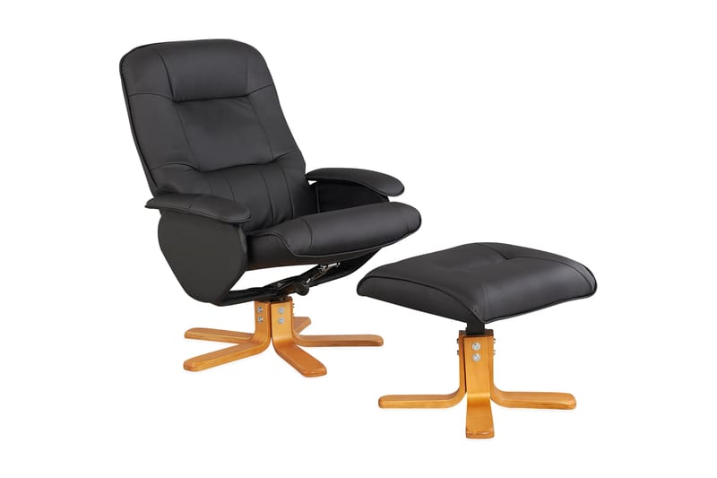 Arpino Reclinerlenestol Kunstlær - Svart - Recliner