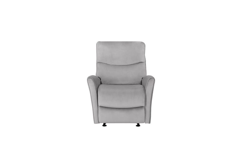 Recliner Chesley Grå, Fløyel/Metall/Tre - Grå, Fløyel/Metall/Tre - Møbler - Stoler - Lenestoler - Recliner