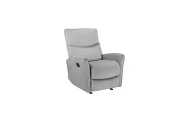 Recliner Chesley Grå, Fløyel/Metall/Tre