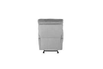 Recliner Chesley Grå, Fløyel/Metall/Tre - Grå, Fløyel/Metall/Tre - Møbler - Stoler - Lenestoler - Recliner