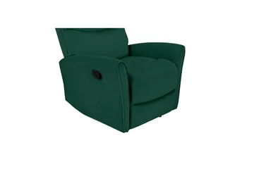 Recliner Chesley Mørk grønn, Fløyel/Metall/Tre - Mørk grønn, Fløyel/Metall/Tre - Møbler - Stoler - Lenestoler - Recliner