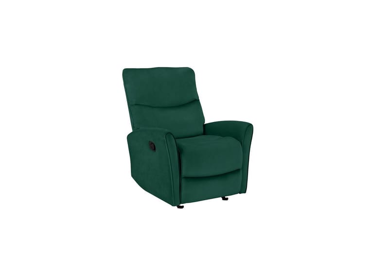 Recliner Chesley Mørk grønn, Fløyel/Metall/Tre - Mørk grønn, Fløyel/Metall/Tre - Møbler - Stoler - Lenestoler - Liggestol