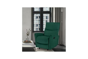 Recliner Chesley Mørk grønn, Fløyel/Metall/Tre - Mørk grønn, Fløyel/Metall/Tre - Møbler - Stoler - Lenestoler - Liggestol