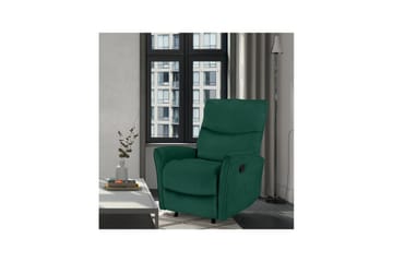 Recliner Chesley Mørk grønn, Fløyel/Metall/Tre - Mørk grønn, Fløyel/Metall/Tre - Møbler - Stoler - Lenestoler - Recliner