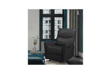 Recliner Chesley Svart, PU/metall/tre - Svart, PU/metall/tre - Møbler - Stoler - Lenestoler - Recliner