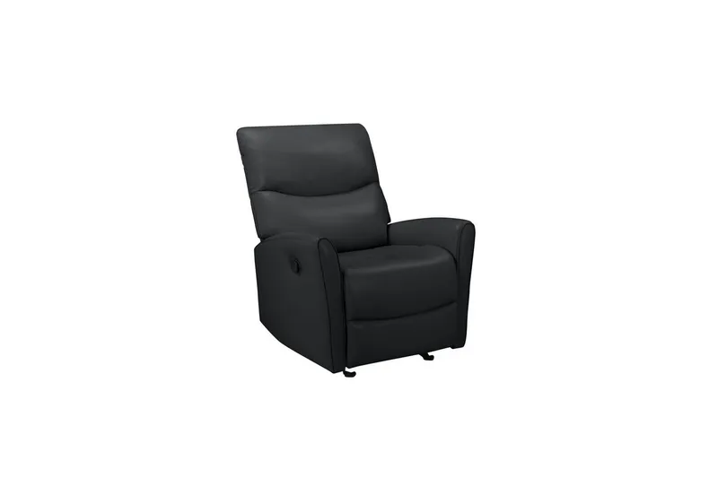 Recliner Chesley Svart, PU/metall/tre, Svart, PU/metall/tre