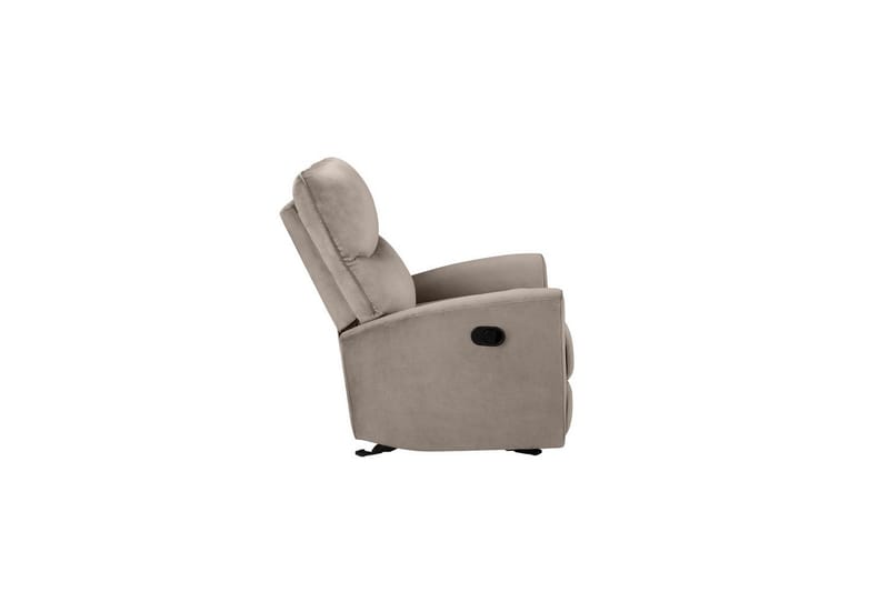 Recliner Chesley Taupe, Fløyel/Metall/Tre - Taupe, Fløyel/Metall/Tre - Møbler - Stoler - Lenestoler - Recliner