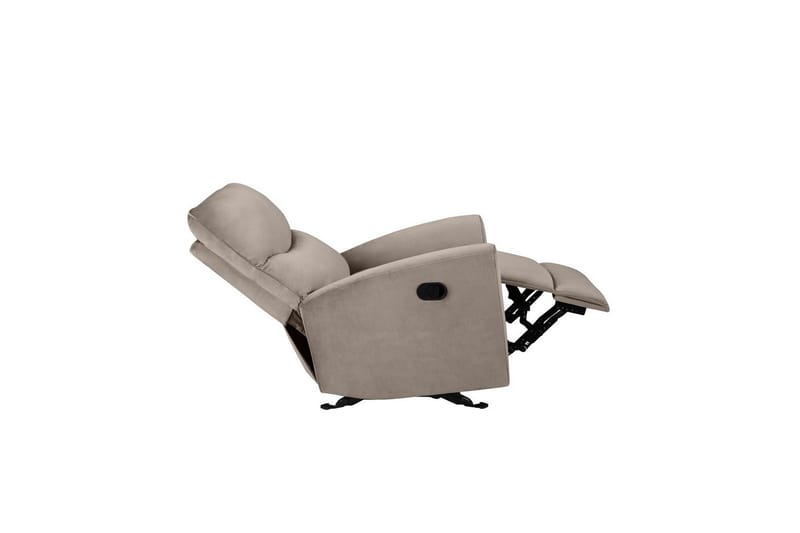 Recliner Chesley Taupe, Fløyel/Metall/Tre - Taupe, Fløyel/Metall/Tre - Møbler - Stoler - Lenestoler - Recliner