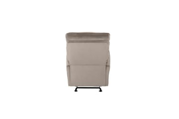 Recliner Chesley Taupe, Fløyel/Metall/Tre - Taupe, Fløyel/Metall/Tre - Møbler - Stoler - Lenestoler - Recliner