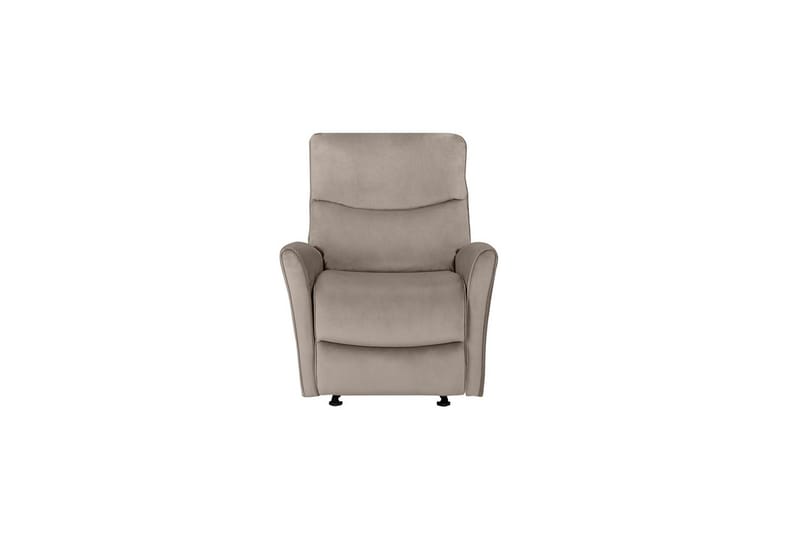 Recliner Chesley Taupe, Fløyel/Metall/Tre - Taupe, Fløyel/Metall/Tre - Møbler - Stoler - Lenestoler - Recliner