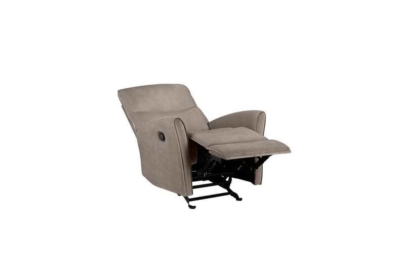 Recliner Chesley Taupe, Fløyel/Metall/Tre - Taupe, Fløyel/Metall/Tre - Møbler - Stoler - Lenestoler - Recliner