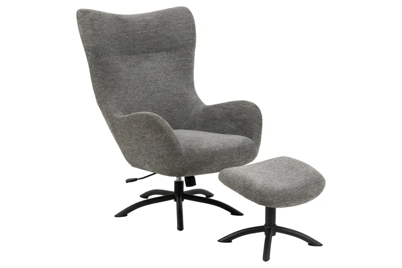 Chovar Lenestol med avslapningsfunksjon, Grå