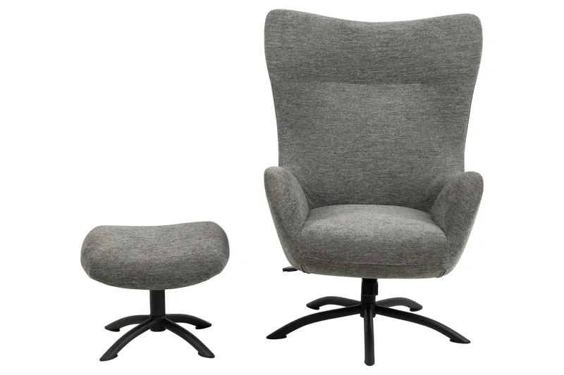 Chovar Lenestol med avslapningsfunksjon - Grå - Møbler - Stoler - Lenestoler - Recliner