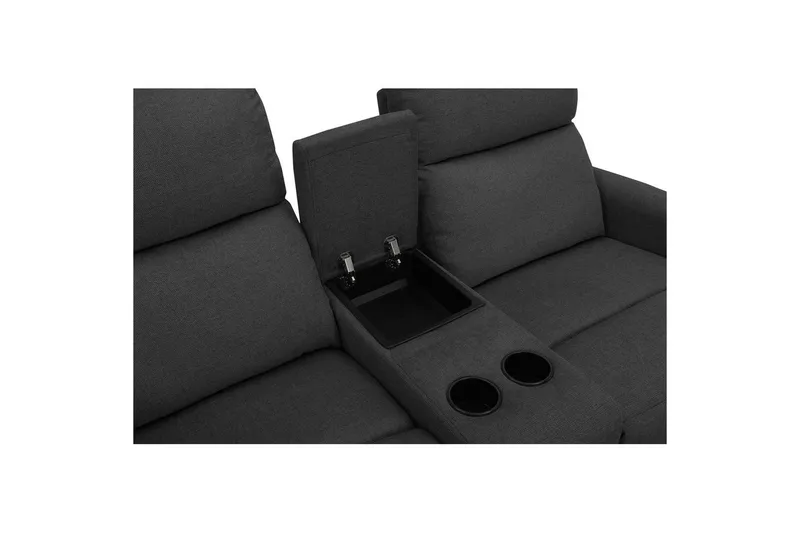 Recliner Dacoulas Antrasitt, Stoff/tre - Antrasitt, Stoff/tre - Møbler - Stoler - Lenestoler - Recliner