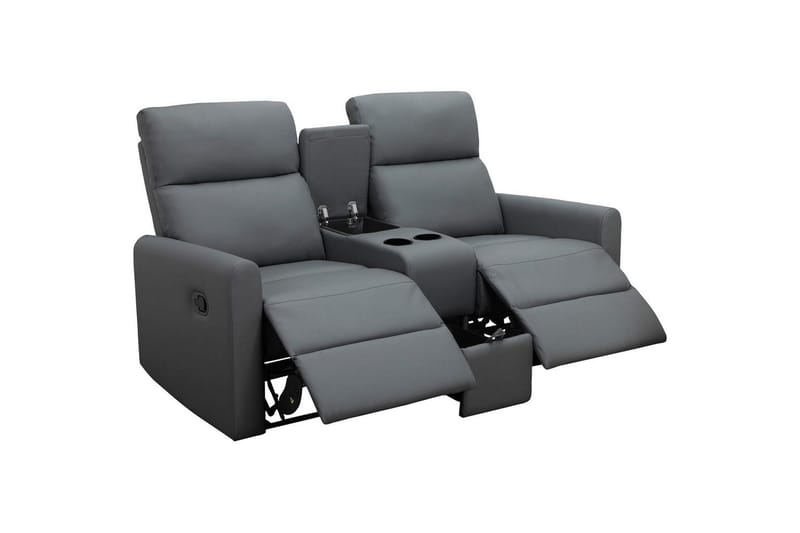 Recliner Dacoulas Antrasitt, PU/tre - Antrasitt, PU/tre - Møbler - Stoler - Lenestoler - Recliner