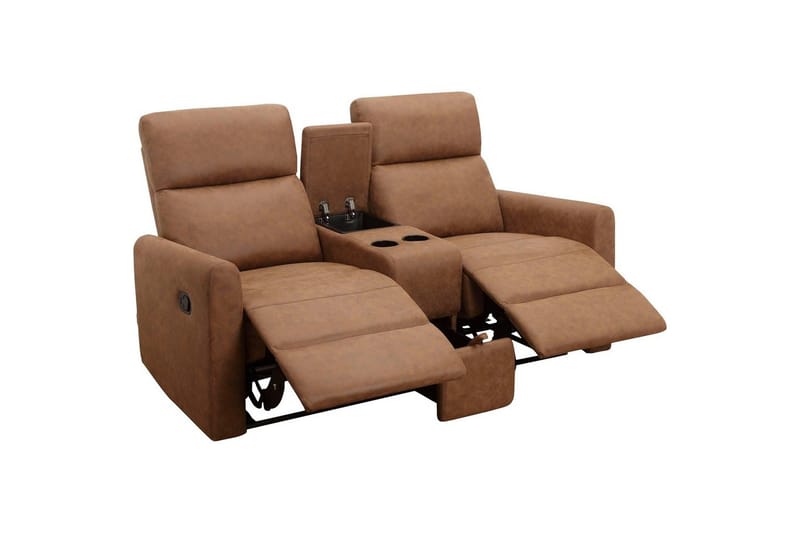 Recliner Dacoulas Kognac, Cowboy PU/tre - Kognac, Cowboy PU/tre - Møbler - Stoler - Lenestoler - Recliner