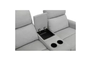 Recliner Dacoulas Lys grå, Stoff/tre - Lys grå, Stoff/tre - Møbler - Stoler - Lenestoler - Recliner
