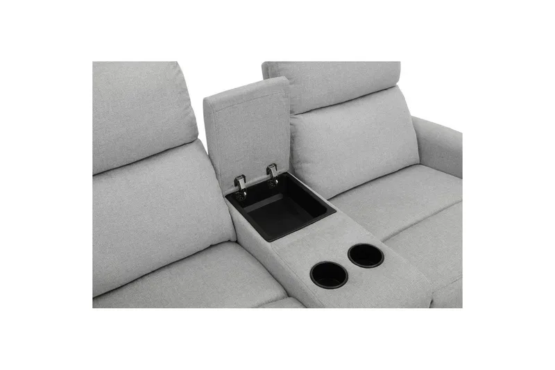 Recliner Dacoulas Lys grå, Stoff/tre - Lys grå, Stoff/tre - Møbler - Stoler - Lenestoler - Recliner