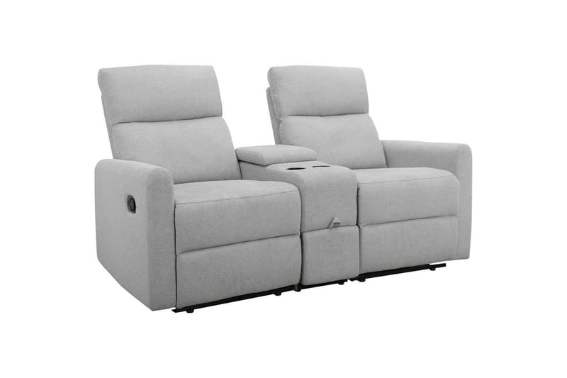 Recliner Dacoulas Lys grå, Stoff/tre - Lys grå, Stoff/tre - Møbler - Stoler - Lenestoler - Recliner