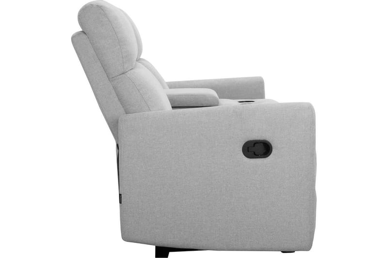 Recliner Dacoulas Lys grå, Stoff/tre - Lys grå, Stoff/tre - Møbler - Stoler - Lenestoler - Recliner