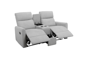 Recliner Dacoulas Lys grå, Stoff/tre - Lys grå, Stoff/tre - Møbler - Stoler - Lenestoler - Recliner
