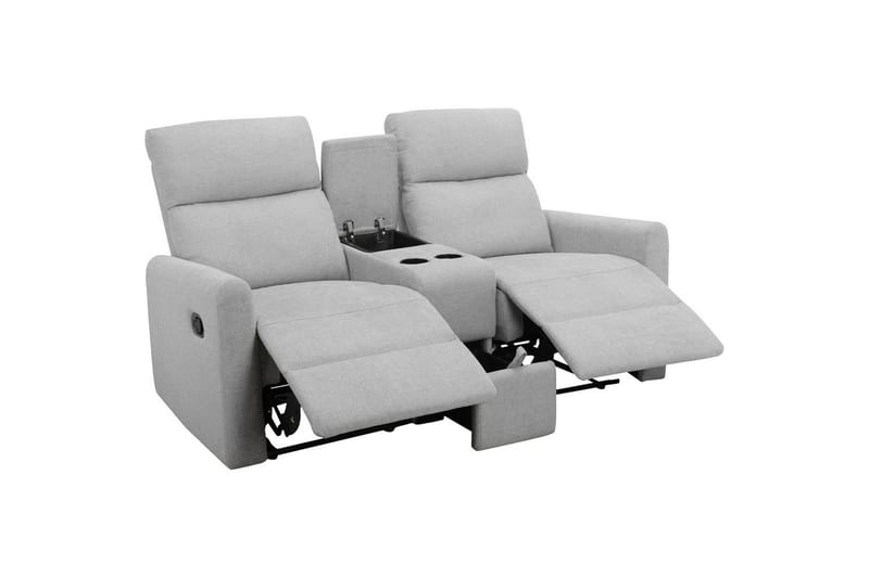 Recliner Dacoulas Lys grå, Stoff/tre - Lys grå, Stoff/tre - Møbler - Stoler - Lenestoler - Recliner