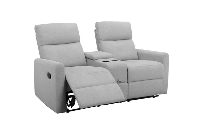 Recliner Dacoulas Lys grå, Stoff/tre - Lys grå, Stoff/tre - Møbler - Stoler - Lenestoler - Recliner