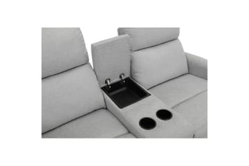 Recliner Dacoulas Lys grå, Stoff/tre - Lys grå, Stoff/tre - Møbler - Stoler - Lenestoler - Recliner