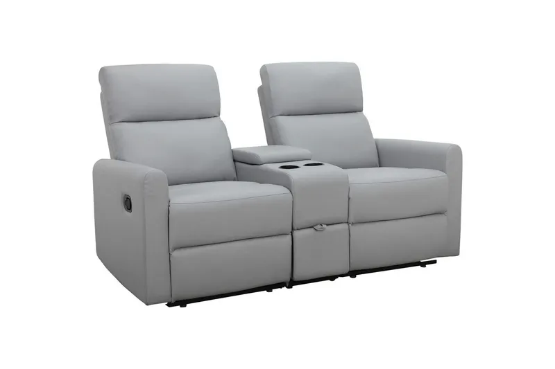 Recliner Dacoulas Lys grå, PU/tre, Lys grå, PU/tre