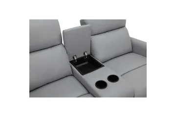 Recliner Dacoulas Lys grå, PU/tre - Lys grå, PU/tre - Møbler - Stoler - Lenestoler - Recliner