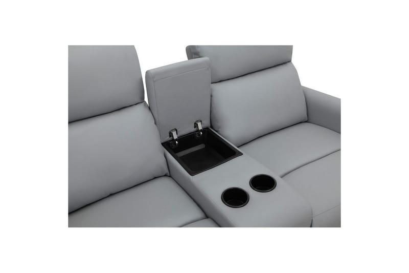 Recliner Dacoulas Lys grå, PU/tre - Lys grå, PU/tre - Møbler - Stoler - Lenestoler - Recliner