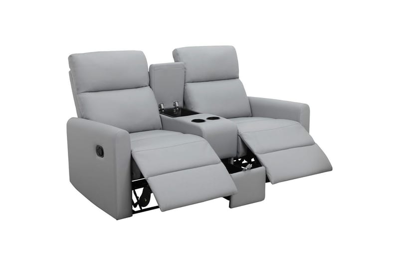 Recliner Dacoulas Lys grå, PU/tre - Lys grå, PU/tre - Møbler - Stoler - Lenestoler - Recliner