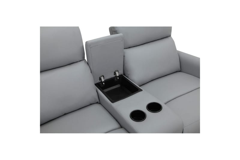 Recliner Dacoulas Lys grå, PU/tre - Lys grå, PU/tre - Møbler - Stoler - Lenestoler - Recliner