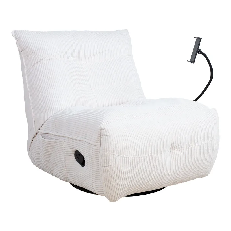 Recliner hvilestol Selor med manuell mekanisme, krem