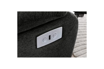 Recliner Lannilis Antrasitt, Stoff/tre/metall, Elektrisk recliner - Antrasitt, Stoff/tre/metall, Elektrisk recliner - Møbler - Stoler - Lenestoler - Recliner