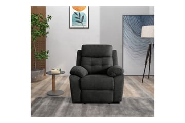 Recliner Lannilis Antrasitt, Stoff/tre/metall, Elektrisk recliner - Antrasitt, Stoff/tre/metall, Elektrisk recliner - Møbler - Stoler - Lenestoler - Recliner