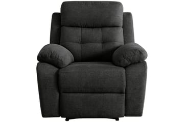 Antrasitt, Stoff/tre/metall, Elektrisk recliner