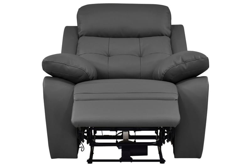 Recliner Lannilis Grå, PU/tre/metall, Manuell hvilestol - Grå, PU/tre/metall, Manuell hvilestol - Møbler - Stoler - Lenestoler - Recliner