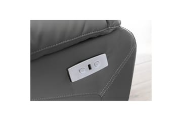Recliner Lannilis Grå, PU/tre/metall, Elektrisk recliner - Grå, PU/tre/metall, Elektrisk recliner - Møbler - Stoler - Lenestoler - Recliner