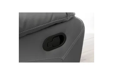 Recliner Lannilis Grå, PU/tre/metall, Manuell hvilestol - Grå, PU/tre/metall, Manuell hvilestol - Møbler - Stoler - Lenestoler - Recliner