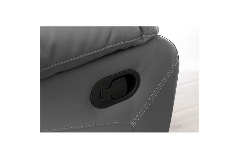 Recliner Lannilis Grå, PU/tre/metall, Manuell hvilestol - Grå, PU/tre/metall, Manuell hvilestol - Møbler - Stoler - Lenestoler - Recliner