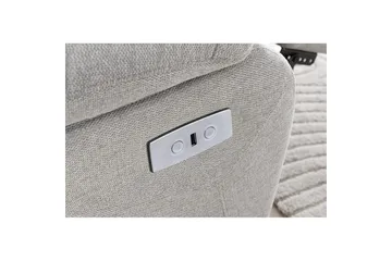 Recliner Lannilis Lys grå, Stoff/tre/metall, Elektrisk recliner - Lys grå, Stoff/tre/metall, Elektrisk recliner - Møbler - Stoler - Lenestoler - Recliner