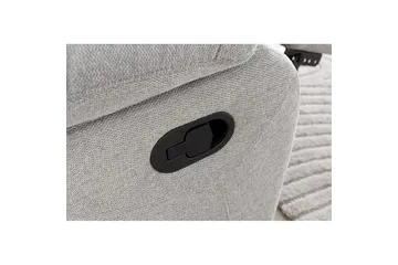 Recliner Lannilis Lys grå, Stoff/tre/metall, Manuell hvilestol - Lys grå, Stoff/tre/metall, Manuell hvilestol - Møbler - Stoler - Lenestoler - Recliner