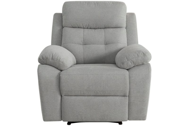 Recliner Lannilis Lys grå, Stoff/tre/metall, Manuell hvilestol - Lys grå, Stoff/tre/metall, Manuell hvilestol - Møbler - Stoler - Lenestoler - Recliner
