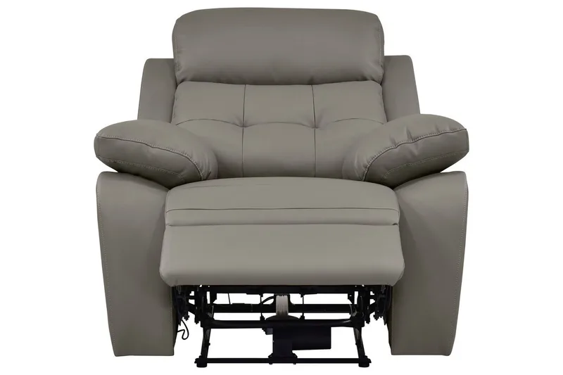 Recliner Lannilis Lys grå, PU/tre/metall, Manuell hvilestol - Lys grå, PU/tre/metall, Manuell hvilestol - Møbler - Stoler - Lenestoler - Recliner