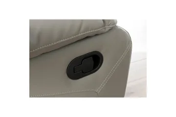 Recliner Lannilis Lys grå, PU/tre/metall, Manuell hvilestol - Lys grå, PU/tre/metall, Manuell hvilestol - Møbler - Stoler - Lenestoler - Recliner