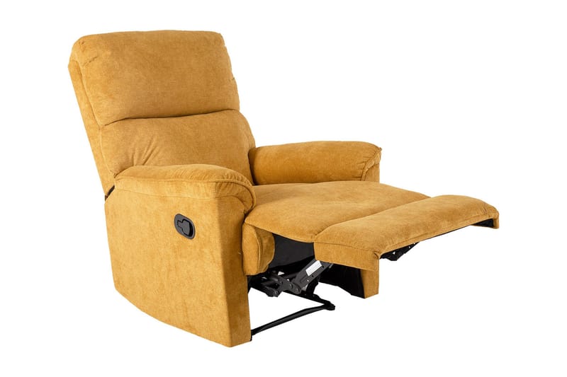 Lenestol GUSTAV 84x92x104cm Gul - Møbler - Stoler - Lenestoler - Recliner