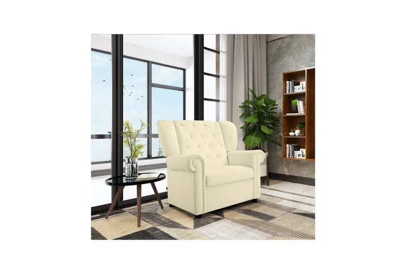 Recliner Lillyse Kremhvit - Kremhvit - Møbler - Stoler - Lenestoler