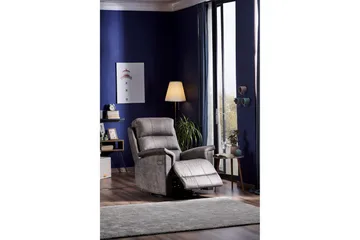 Mereenie Reclinerlenestol Elektrisk - Grå - Møbler - Stoler - Lenestoler - Recliner