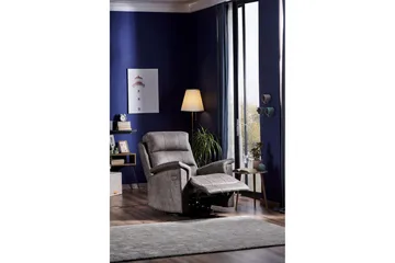 Mereenie Reclinerlenestol Elektrisk - Grå - Møbler - Stoler - Lenestoler - Recliner